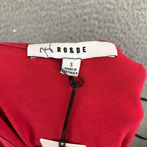 New Ro & De Camisole Tank Top Red Sleeveless Small Pettie - Picture 8 of 8